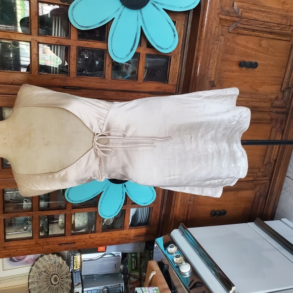 Princess Polly Cream Halter Tie Front Mini Dress - Picture 10 of 15